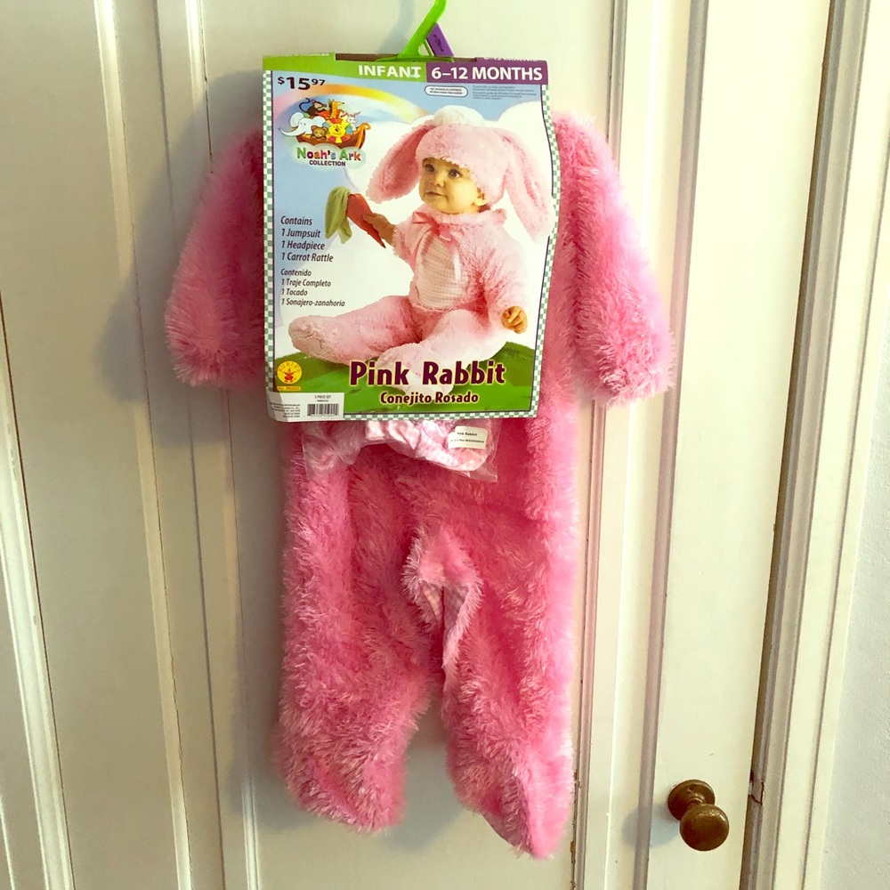 Pink Bunny Costume 6-12mo